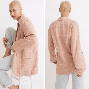 Madewell blush oversized blazer